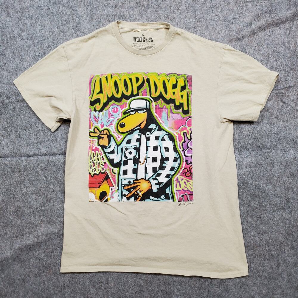 Snoop Dogg Joe Cool Shirt Womens Medium Graffiti Hip Hop Streetwear Music Y2K 90